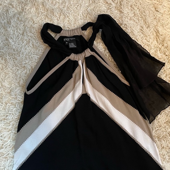 Etcetera Size Med, Halter Dress w/tie closure NWOT - Picture 6 of 7